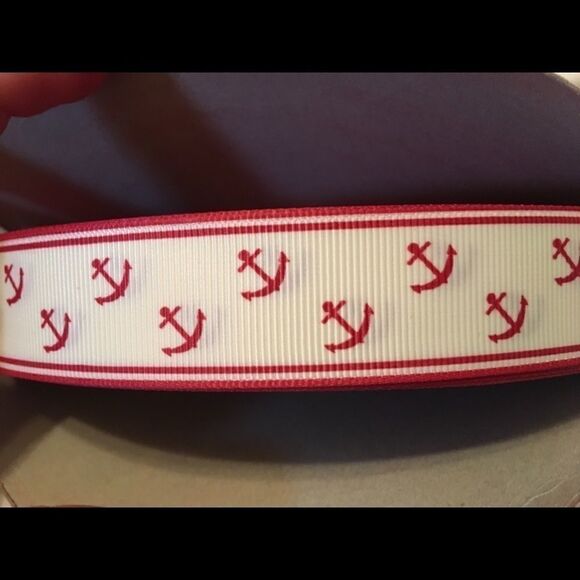 5/$24 grosgrain Ribbon 7/8” 5 yards anchor sail - Picture 6 of 9